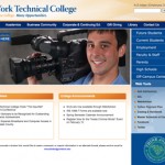 web design userinterface for technical college