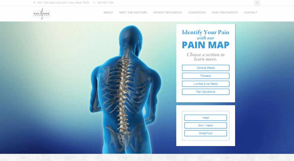 RevenFlo Launches New Site for the Pain Center of North Texas