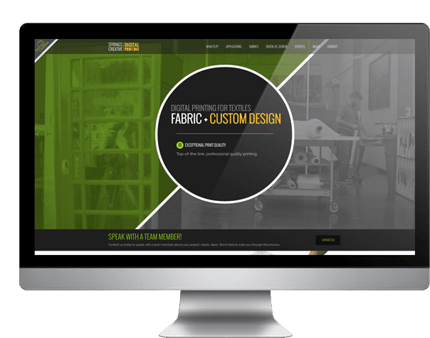 Springs Creative Custom Design Page