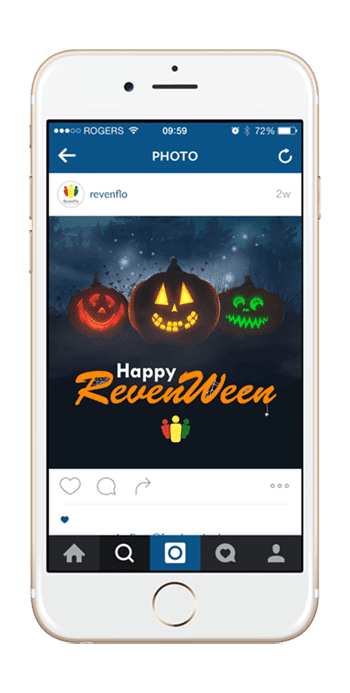 revenflo instagram on smartphone