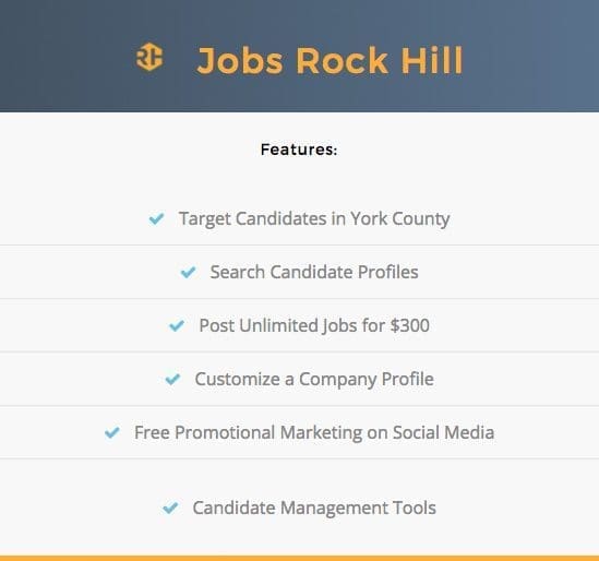 jobs rock hill features