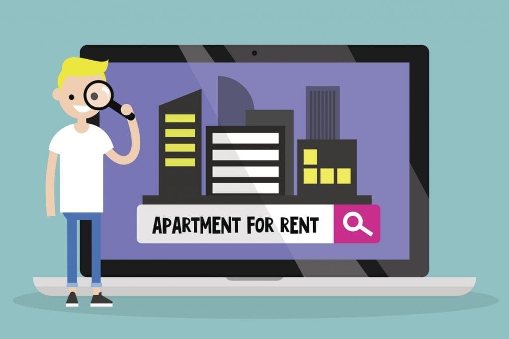 apartment for rent stock image