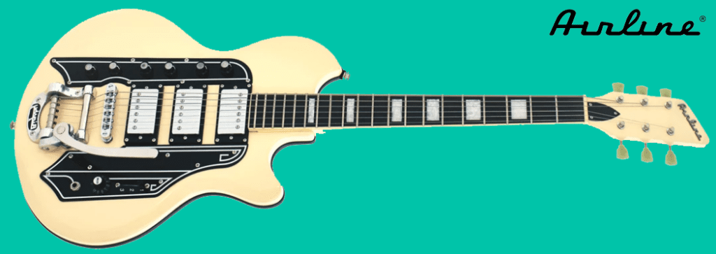 airline cream electric guitar
