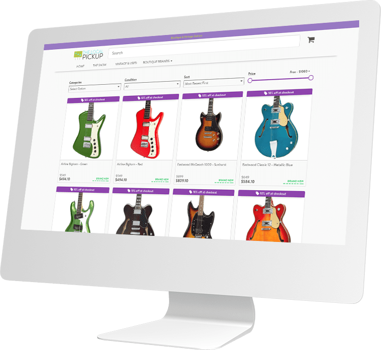 ecommerce marketing for guitar manufacturers