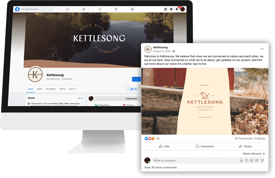 Kettlesong social media screenshots