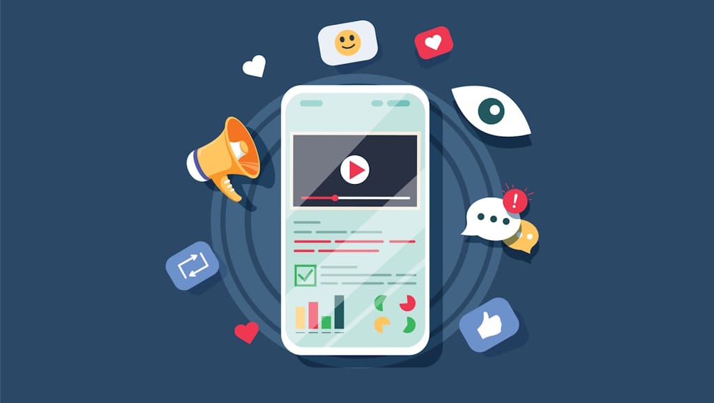 video marketing illustration