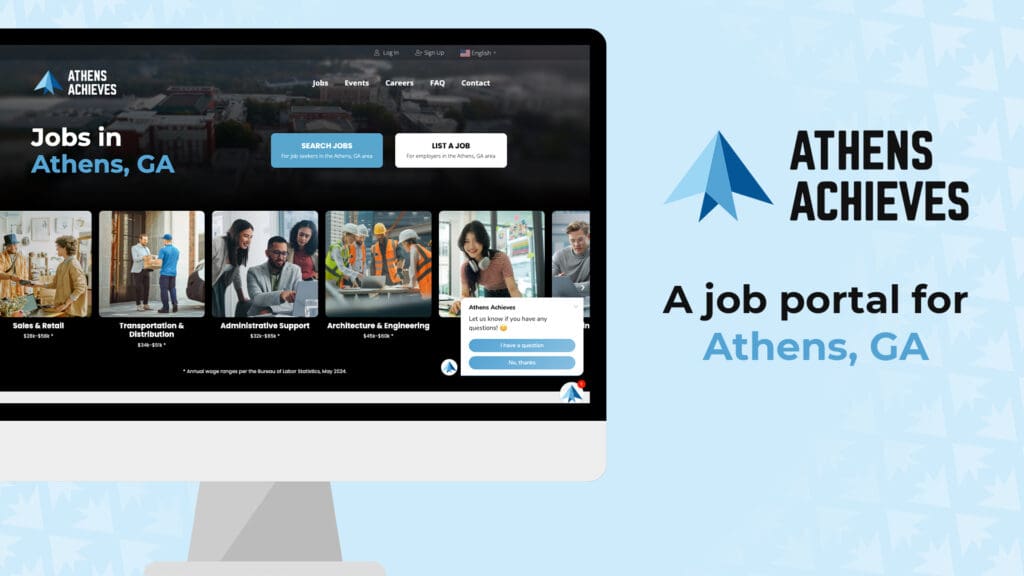 Athens Achieves website design and development