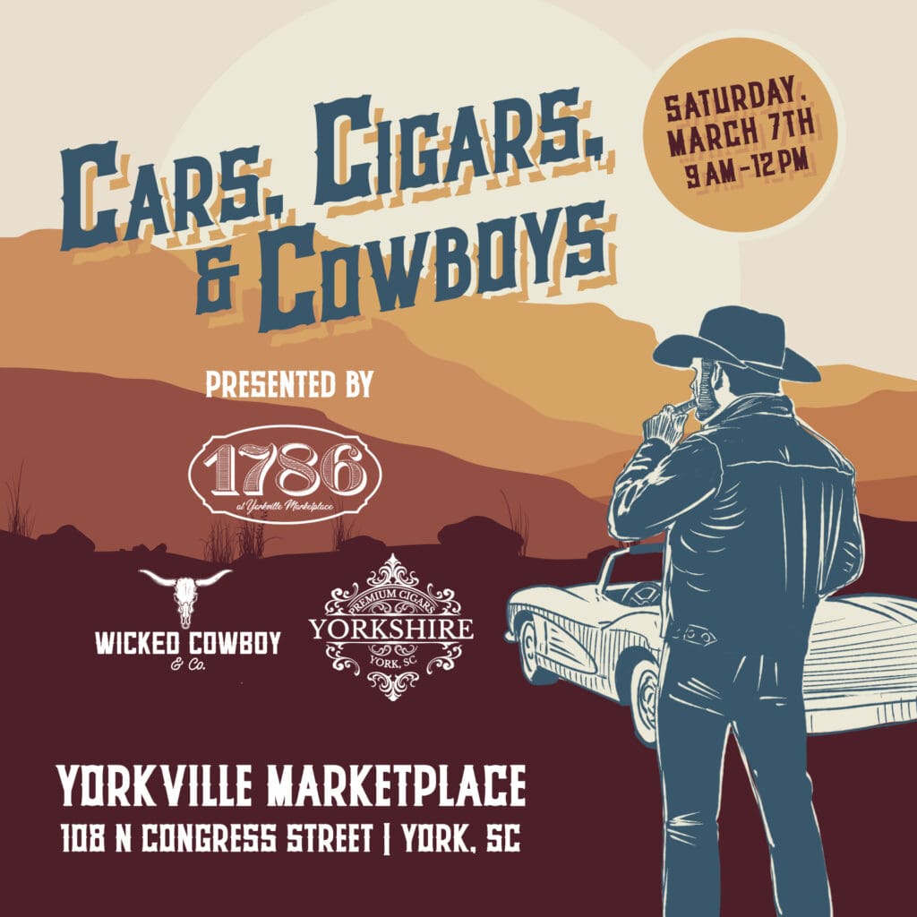 Cars, Cigars, & Cowboys at Yorkville Marketplace